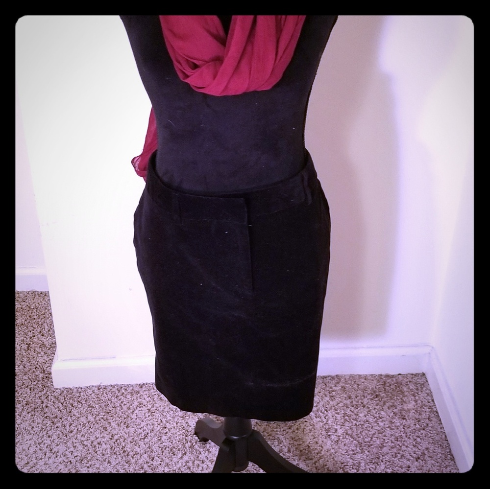 Velvet Mini Skirt
